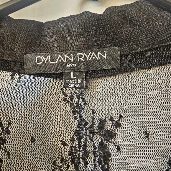 Sheer Black Lace Blouse - Picture 2 of 3